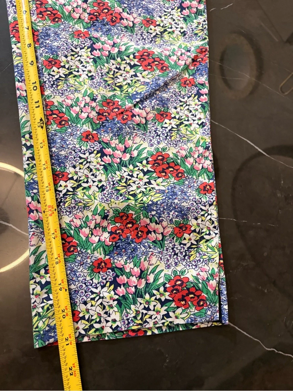 Talbots Perfect Skimmer Pedal Pusher Floral Pants Size 6 Spring Bloomcore Beachy - Picture 12 of 13